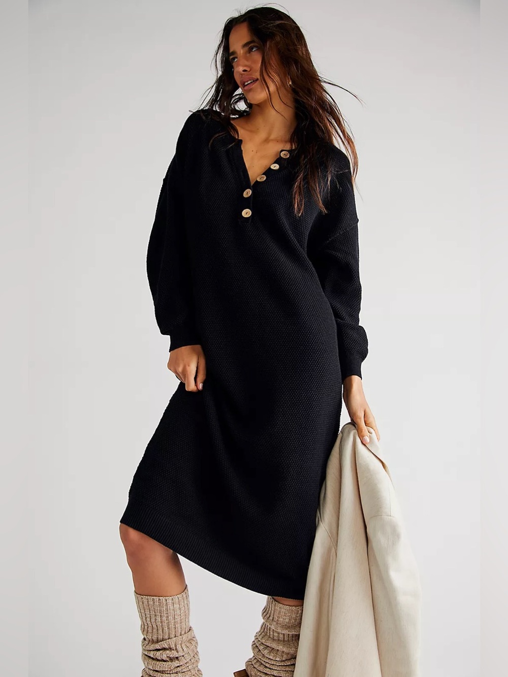 Free People Hailee Sweater Midi Dress